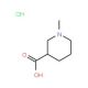 1-Methylpiperidine-3-carboxylic acid hydrochloride (CAS 19999-64-5) - chemical structure image