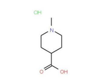 1-Methylpiperidine-4-carboxylic acid hydrochloride (CAS 71985-80-3) - chemical structure image
