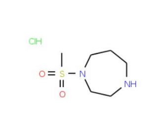 1-(Methylsulfonyl)-1,4-diazepane hydrochloride - chemical structure image