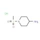 1-(methylsulfonyl)piperidin-4-amine hydrochloride (CAS 651057-01-1) - chemical structure image