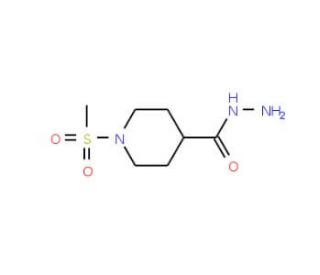1-(Methylsulfonyl)piperidine-4-carbohydrazide - chemical structure image