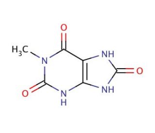 1-Methyluric acid (CAS 708-79-2) - chemical structure image