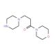 1-Morpholin-4-yl-3-piperazin-1-yl-propan-1-one (CAS 886363-67-3) - chemical structure image