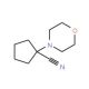 1-Morpholin-4-ylcyclopentanecarbonitrile - chemical structure image