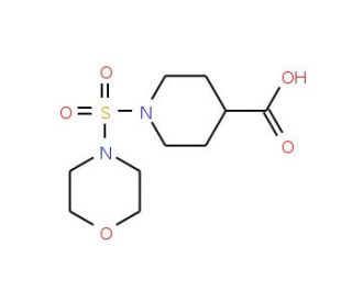 1-(Morpholin-4-ylsulfonyl)piperidine-4-carboxylic acid (CAS 897766-44-8) - chemical structure image