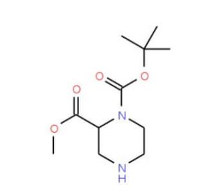 1-N-Boc-2-piperazinecarboxylic acid methyl ester (CAS 129799-15-1) - chemical structure image