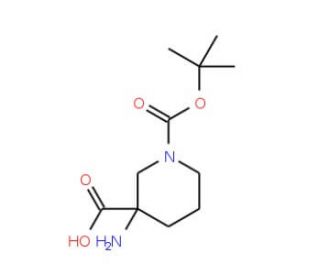 1-N-Boc-3-Amino-piperidine-3-carboxylic acid (CAS 368866-17-5) - chemical structure image
