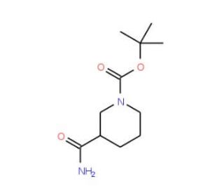 1-N-Boc-3-carbamoylpiperidine (CAS 91419-49-7) - chemical structure image