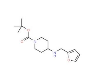1-N-Boc-4-(2-furfurylmethylamino)piperidine (CAS 883516-51-6) - chemical structure image