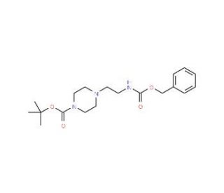 1-N-Boc-4-(2-N-Cbz-aminoethyl)piperazine (CAS 302557-32-0) - chemical structure image