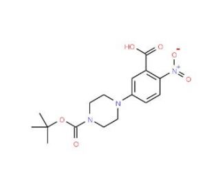 1-N-Boc-4-(3-Carboxy-4-nitrophenyl)piperazine (CAS 183622-36-8) - chemical structure image