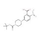 1-N-Boc-4-(3-Carboxy-4-nitrophenyl)piperazine (CAS 183622-36-8) - chemical structure image