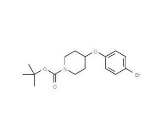 1-N-Boc-4-(4-bromophenoxy)piperidine (CAS 308386-38-1) - chemical structure image