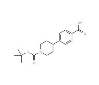 1-N-Boc-4-(4&prime;-Carboxyphenyl)piperidine (CAS 149353-75-3) - chemical structure image