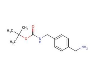 1-(N-Boc-aminomethyl)-4-(aminomethyl)benzene (CAS 108468-00-4) - chemical structure image