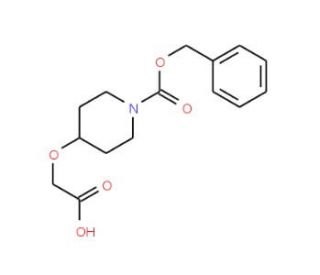 1-N-Cbz-piperidin-4-yloxy)acetic acid (CAS 138163-07-2) - chemical structure image