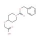 1-N-Cbz-piperidin-4-yloxy)acetic acid (CAS 138163-07-2) - chemical structure image