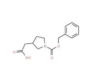 1-N-Cbz-pyrrolidine-3-acetic acid (CAS 886362-65-8) - chemical structure image