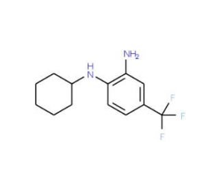 1-N-cyclohexyl-4-(trifluoromethyl)benzene-1,2-diamine - chemical structure image