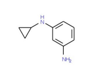1-N-cyclopropylbenzene-1,3-diamine - chemical structure image