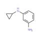 1-N-cyclopropylbenzene-1,3-diamine - chemical structure image