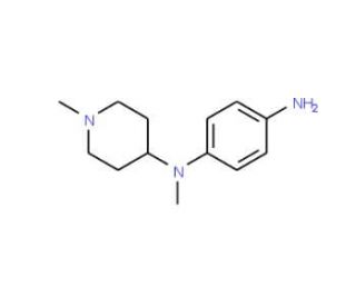 1-N-methyl-1-N-(1-methylpiperidin-4-yl)benzene-1,4-diamine - chemical structure image