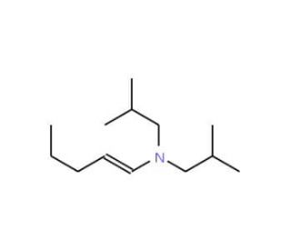 1-(N,N-Diisobutylamino)-1-pentene (CAS 42298-81-7) - chemical structure image