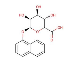 1-Naphthol &beta;-D-glucuronide (CAS 17238-47-0) - chemical structure image