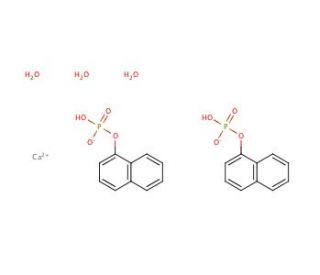 1-Naphthyl phosphate calcium salt trihydrate (CAS 57775-19-6) - chemical structure image