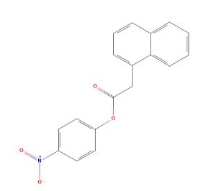 1-Naphthylacetic Acid 4-Nitrophenyl Ester (CAS 51537-87-2) - chemical structure image