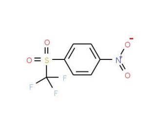 1-nitro-4-(trifluoromethane)sulfonylbenzene (CAS 432-87-1) - chemical structure image