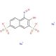 1-Nitroso-2-naphthol-3,6-disulfonic acid disodium salt (CAS 525-05-3) - chemical structure image
