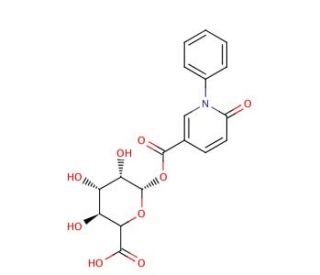 1-O-(5-Carboxy-N-phenyl-2-1H-pyridone)-D-glucuronic Acid (1:3 &alpha;:&beta; mixture) - chemical structure image