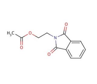 1-O-Acetyl-2-N-phthalimidoaminoethanol (CAS 5466-90-0) - chemical structure image