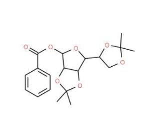 1-O-Benzoyl-2,3:5,6-di-O-isopropylidene-D-talofuranose (CAS 403604-98-8) - chemical structure image