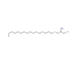 1-O-Hexadecyl-2-desoxy-2-amino-sn-glycerol (CAS 136770-76-8) - chemical structure image
