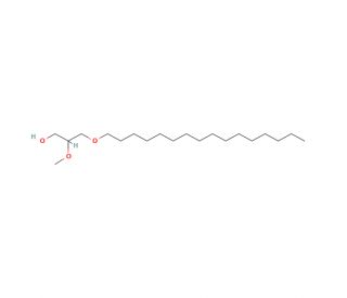 1-O-Hexadecyl-2-O-methyl-rac-glycerol (CAS 111188-59-1) - chemical structure image