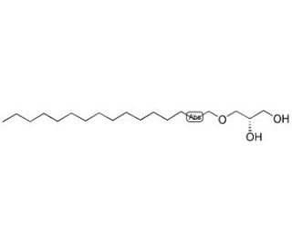 1-O-Hexadecyl-sn-glycerol (CAS 506-03-6) - chemical structure image