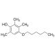 1-O-Hexyl-2,3,5-trimethylhydroquinone (CAS 148081-72-5) - chemical structure image