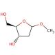 1-O-Methyl-2-deoxy-D-ribose (CAS 60134-26-1) - chemical structure image