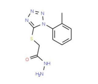 (1-o-Tolyl-1H-tetrazol-5-ylsulfanyl)-acetic acid hydrazide - chemical structure image