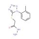 (1-o-Tolyl-1H-tetrazol-5-ylsulfanyl)-acetic acid hydrazide - chemical structure image