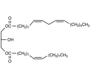 1-Oleoyl-3-linoleoyl-rac-glycerol (CAS 104346-53-4) - chemical structure image