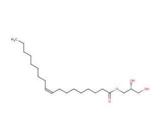 1-Oleoyl-sn-glycerol (CAS 129784-87-8) - chemical structure image