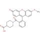 1-(O′-Methylfluoresceinyl)piperidine-4-carboxylic acid (CAS 442151-56-6) - chemical structure image