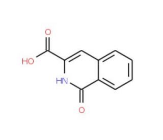 1-oxo-1,2-dihydroisoquinoline-3-carboxylic acid (CAS 7509-13-9) - chemical structure image