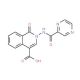 1-Oxo-2-[(pyrazin-2-ylcarbonyl)amino]-1,2-dihydroisoquinoline-4-carboxylic acid - chemical structure image