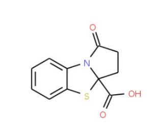 1-oxo-2,3-dihydropyrrolo[2,1-b][1,3]benzothiazole-3a(1H)-carboxylic acid - chemical structure image
