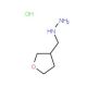 1-(oxolan-3-ylmethyl)hydrazine hydrochloride - chemical structure image