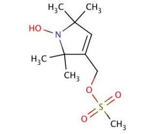 1-Oxyl-2,2,5,5-tetramethyl-3-(methanesulfonyloxymethyl)pyrroline (CAS 76893-27-1) - chemical structure image
